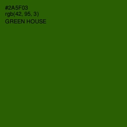 #2A5F03 - Green House Color Image